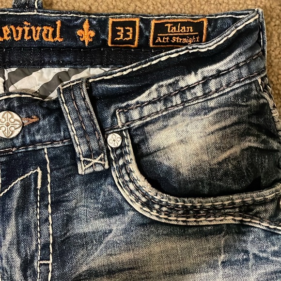 Men’s Rock Revival Jeans Alt Straight - Picture 3 of 5